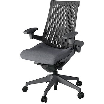 KJ427SA-W2T3W2 アクト2 背エラストマー 4D可動肘 ランバーサポート付 樹脂脚 <配送時組立サービス付> イトーキ 69166740