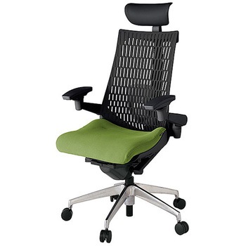 KJ427PSFZTQ7T1 アクト2 背エラストマー 4D可動肘 ビニールレザー張りヘッドサポート ランバーサポート付 アルミミラー脚 <配送時組立サービス付> イトーキ 69168797