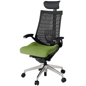 KJ425PSFMZTQ7T1 アクト2 背エラストマー 固定肘 ビニールレザー張りヘッドサポート ランバーサポート付 アルミミラー脚 <配送時組立サービス付> イトーキ 69169576