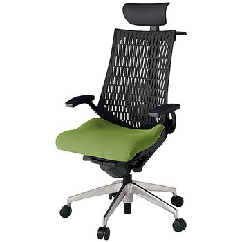 KJ425PSYZTQ7T1 アクト2 背エラストマー 固定肘 ビニールレザー張りヘッドサポート ランバーサポート付 ハンガー付 アルミミラー脚 <配送時組立サービス付> イトーキ 69169881