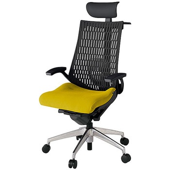 KJ425PSYMZTU5T1 アクト2 背エラストマー 固定肘 ビニールレザー張りヘッドサポート ランバーサポート付 ハンガー付 アルミミラー脚 <配送時組立サービス付> イトーキ 69169926