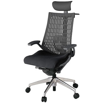 KJ425PSYZDT1W2 アクト2 背エラストマー 固定肘 ビニールレザー張りヘッドサポート ランバーサポート付 ハンガー付 アルミミラー脚 <配送時組立サービス付> イトーキ 69169969