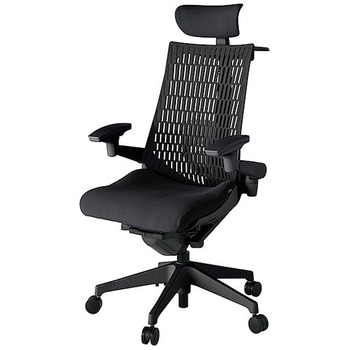 KJ427PSXT1T1T1 アクト2 背エラストマー 4D可動肘 クロス張りヘッドサポート付 ランバーサポート付 ハンガー付 樹脂脚 <配送時組立サービス付> イトーキ 69173451