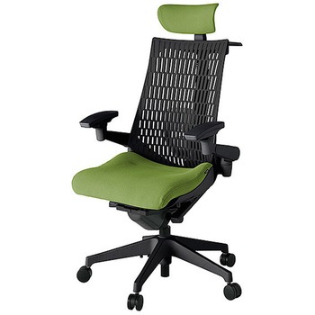 KJ427PSXMT1Q7T1 アクト2 背エラストマー 4D可動肘 クロス張りヘッドサポート付 ランバーサポート付 ハンガー付 樹脂脚 <配送時組立サービス付> イトーキ 69173539