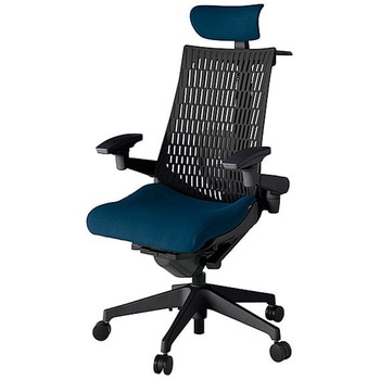 KJ427PSXMT1B2T1 アクト2 背エラストマー 4D可動肘 クロス張りヘッドサポート付 ランバーサポート付 ハンガー付 樹脂脚 <配送時組立サービス付> イトーキ 69173548