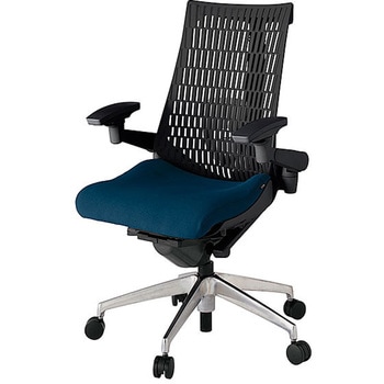 KJ427PS-ZTB2T1 アクト2 背エラストマー 4D可動肘 ランバーサポート付 アルミミラー脚 <配送時組立サービス付> イトーキ 69174571