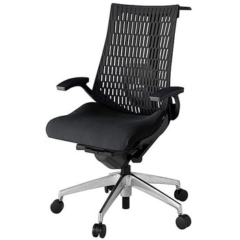 KJ425PSHZTT1T1 アクト2 背エラストマー 固定肘 ランバーサポート付 ハンガー付 アルミミラー脚 <配送時組立サービス付> イトーキ 69175605