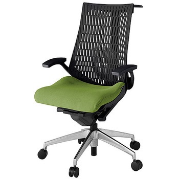 KJ425PSHZTQ7T1 アクト2 背エラストマー 固定肘 ランバーサポート付 ハンガー付 アルミミラー脚 <配送時組立サービス付> イトーキ 69175639