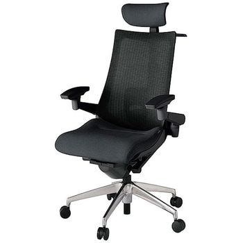 KJ-457JEXM-ZTT1 アクト2 背テクスチャードメッシュ 4D可動肘 クロス張りヘッドサポート付 ランバーサポート付 ハンガー付 アルミミラー脚 <配送時組立サービス付> イトーキ 69181020