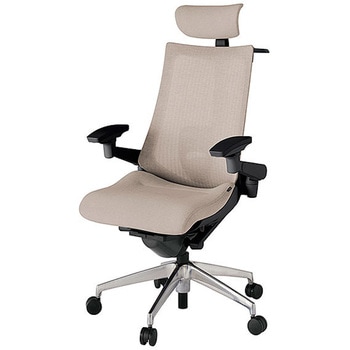 KJ-457JEXM-ZTF6 アクト2 背テクスチャードメッシュ 4D可動肘 クロス張りヘッドサポート付 ランバーサポート付 ハンガー付 アルミミラー脚 <配送時組立サービス付> イトーキ 69181056