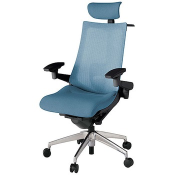 KJ-457JEXM-ZTB4 アクト2 背テクスチャードメッシュ 4D可動肘 クロス張りヘッドサポート付 ランバーサポート付 ハンガー付 アルミミラー脚 <配送時組立サービス付> イトーキ 69181081