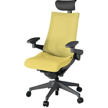 KJ-457JEF-W2U6 アクト2 背テクスチャードメッシュ 4D可動肘 ビニールレザー張りヘッドサポート ランバーサポート付 樹脂脚 <配送時組立サービス付> イトーキ 69182395