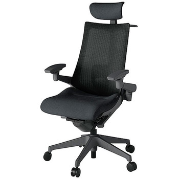 KJ-457JEX-W2T1 アクト2 背テクスチャードメッシュ 4D可動肘 クロス張りヘッドサポート付 ランバーサポート付 ハンガー付 樹脂脚 <配送時組立サービス付> イトーキ 69184450