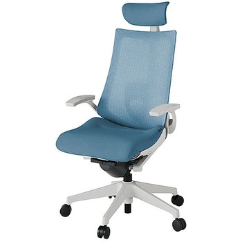 KJ-455JEEM-GNB4 アクト2 背テクスチャードメッシュ 固定肘 クロス張りヘッドサポート付 ランバーサポート付 樹脂脚 <配送時組立サービス付> イトーキ 69185141