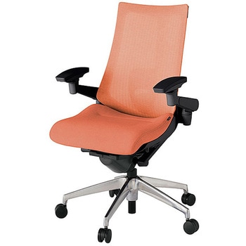 KJ-457JEM-ZTD4 アクト2 背テクスチャードメッシュ 4D可動肘 ランバーサポート付 アルミミラー脚 <配送時組立サービス付> イトーキ 69185667