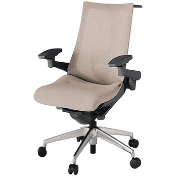 KJ-457JEH-ZDF6 アクト2 背テクスチャードメッシュ 4D可動肘 ランバーサポート付 ハンガー付 アルミミラー脚 <配送時組立サービス付> イトーキ 69186166