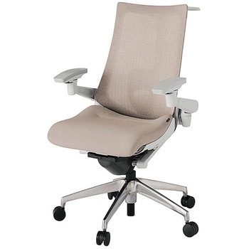 KJ-457JEH-ZNF6 アクト2 背テクスチャードメッシュ 4D可動肘 ランバーサポート付 ハンガー付 アルミミラー脚 <配送時組立サービス付> イトーキ 69186306