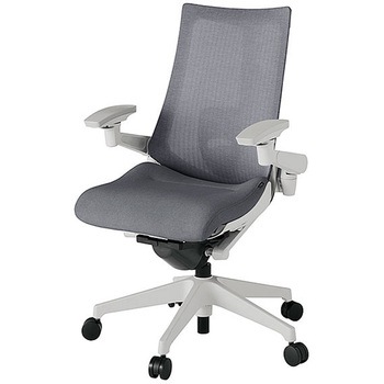 KJ-457JE-GNT3 アクト2 背テクスチャードメッシュ 4D可動肘 ランバーサポート付 樹脂脚 <配送時組立サービス付> イトーキ 69188379