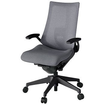 KJ-455JE-T1T3 アクト2 背テクスチャードメッシュ 固定肘 ランバーサポート付 樹脂脚 <配送時組立サービス付> イトーキ 69188939