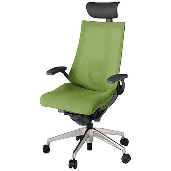 KJ-455JVF-ZDQ7 アクト2 背プレーンメッシュ 固定肘 ビニールレザー張りヘッドサポート ランバーサポート付 アルミミラー脚 <配送時組立サービス付> イトーキ 69191468