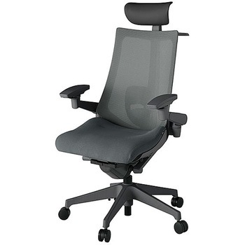 KJ-457JVYM-W2C3 アクト2 背プレーンメッシュ 4D可動肘 ランバーサポート付 ハンガー付 樹脂脚 <配送時組立サービス付> イトーキ 69194040