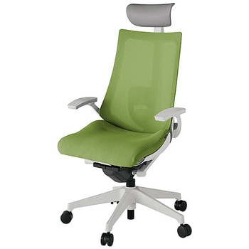 KJ-455JVFM-GNQ7 アクト2 背プレーンメッシュ 固定肘 ビニールレザー張りヘッドサポート ランバーサポート付 樹脂脚 <配送時組立サービス付> イトーキ 69194530