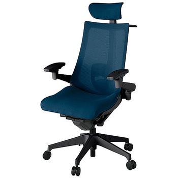 KJ-457JVX-T1B2 アクト2 背プレーンメッシュ 4D可動肘 クロス張りヘッドサポート付 ランバーサポート付 ハンガー付 樹脂脚 <配送時組立サービス付> イトーキ 69195318