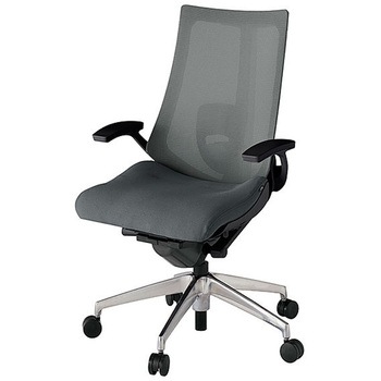 KJ-455JVM-ZTC3 アクト2 背プレーンメッシュ 固定肘 ランバーサポート付 アルミミラー脚 <配送時組立サービス付> イトーキ 69197156