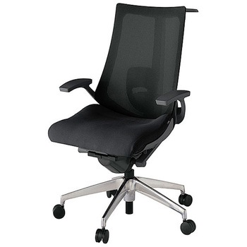 KJ-455JVH-ZDT1 アクト2 背プレーンメッシュ 固定肘 ランバーサポート付 ハンガー付 アルミミラー脚 <配送時組立サービス付> イトーキ 69197567