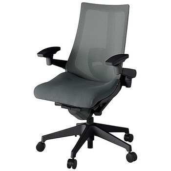 KJ-457JV-T1C3 アクト2 背プレーンメッシュ 4D可動肘 ランバーサポート付 樹脂脚 <配送時組立サービス付> イトーキ 69198538