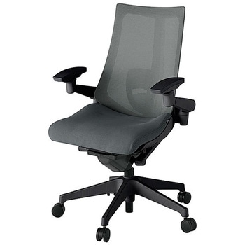 KJ-457JVM-T1C3 アクト2 背プレーンメッシュ 4D可動肘 ランバーサポート付 樹脂脚 <配送時組立サービス付> イトーキ 69198599