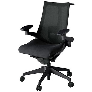 KJ-457JVHM-T1T1 アクト2 背プレーンメッシュ 4D可動肘 ランバーサポート付 ハンガー付 樹脂脚 <配送時組立サービス付> イトーキ 69198949