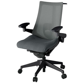 KJ-457JVHM-T1C3 アクト2 背プレーンメッシュ 4D可動肘 ランバーサポート付 ハンガー付 樹脂脚 <配送時組立サービス付> イトーキ 69198958