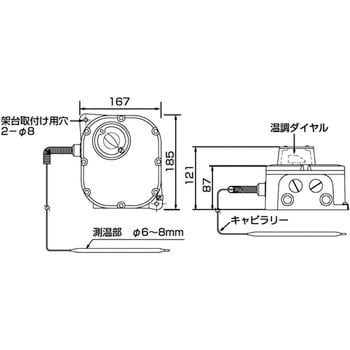 危険場所用温度調節器 ヤガミ サーモスタットヒーター 【通販モノタロウ】