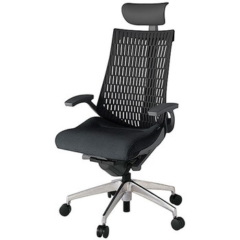 KJ445SAFZDT1T1 アクト2 背エラストマー 固定肘 ビニールレザー張りヘッドサポート アルミミラー脚 <配送時組立サービス付> イトーキ 69201530