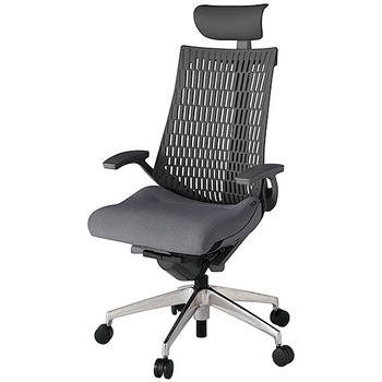 KJ445SAFMZDT3W2 アクト2 背エラストマー 固定肘 ビニールレザー張りヘッドサポート アルミミラー脚 <配送時組立サービス付> イトーキ 69201600