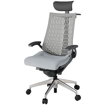 KJ445SAYZDT7T6 アクト2 背エラストマー 固定肘 ビニールレザー張りヘッドサポート ハンガー付 アルミミラー脚 <配送時組立サービス付> イトーキ 69201907