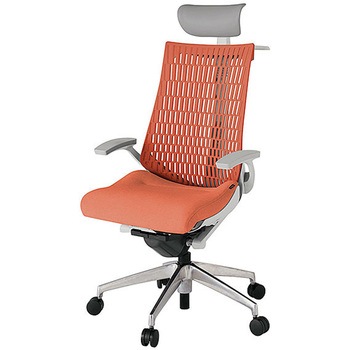 KJ445SAYZND4D4 アクト2 背エラストマー 固定肘 ビニールレザー張りヘッドサポート ハンガー付 アルミミラー脚 <配送時組立サービス付> イトーキ 69202038