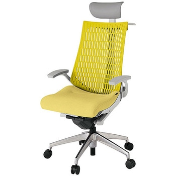 KJ445SAYMZNU6U5 アクト2 背エラストマー 固定肘 ビニールレザー張りヘッドサポート ハンガー付 アルミミラー脚 <配送時組立サービス付> イトーキ 69202108