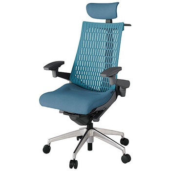 KJ447SAXZDB4A4 アクト2 背エラストマー 4D可動肘 クロス張りヘッドサポート付 ハンガー付 アルミミラー脚 <配送時組立サービス付> イトーキ 69202659