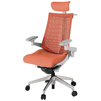 KJ447SAXMZND4D4 アクト2 背エラストマー 4D可動肘 クロス張りヘッドサポート付 ハンガー付 アルミミラー脚 <配送時組立サービス付> イトーキ 69202817