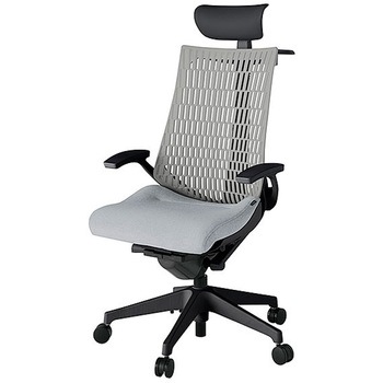 KJ445SAYMT1T7T6 アクト2 背エラストマー 固定肘 ビニールレザー張りヘッドサポート ハンガー付 樹脂脚 <配送時組立サービス付> イトーキ 69204725