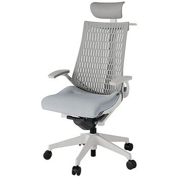 KJ445SAYGNT7T6 アクト2 背エラストマー 固定肘 ビニールレザー張りヘッドサポート ハンガー付 樹脂脚 <配送時組立サービス付> イトーキ 69204908