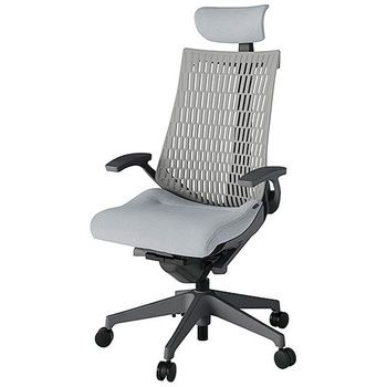 KJ445SAEW2T7T6 アクト2 背エラストマー 固定肘 クロス張りヘッドサポート付 樹脂脚 <配送時組立サービス付> イトーキ 69205870