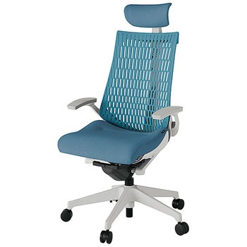 KJ445SAEMGNB4A4 アクト2 背エラストマー 固定肘 クロス張りヘッドサポート付 樹脂脚 <配送時組立サービス付> イトーキ 69206080