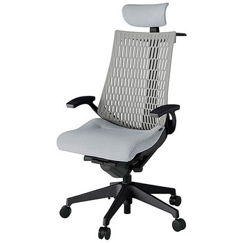 KJ445SAXMT1T7T6 アクト2 背エラストマー 固定肘 クロス張りヘッドサポート付 ハンガー付 樹脂脚 <配送時組立サービス付> イトーキ 69206168