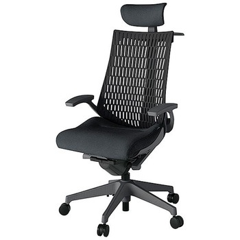 KJ445SAXW2T1T1 アクト2 背エラストマー 固定肘 クロス張りヘッドサポート付 ハンガー付 樹脂脚 <配送時組立サービス付> イトーキ 69206211