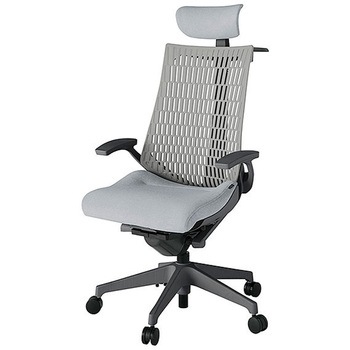 KJ445SAXMW2T7T6 アクト2 背エラストマー 固定肘 クロス張りヘッドサポート付 ハンガー付 樹脂脚 <配送時組立サービス付> イトーキ 69206290