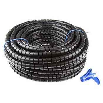 スパイラルケーブルラップ Polypropylene 黒 1巻 25m入 ヘラマンタイトン(タイトン)