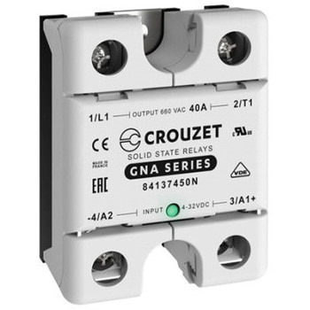 ソリッドステートリレー 最大負荷電流：40 A 最大負荷電圧：660 Vrms パネルマウント CROUZET